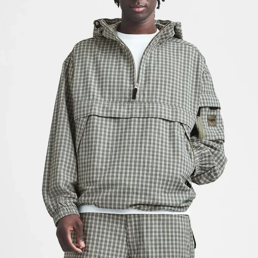 Gap x MadHappy Oversized Plaid Anorak in Sea Spray, Size XL, New with Tag